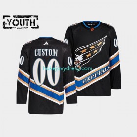 Dětské Hokejový Dres Washington Capitals Personalizované Adidas 2022-2023 Reverse Retro Černá Authentic